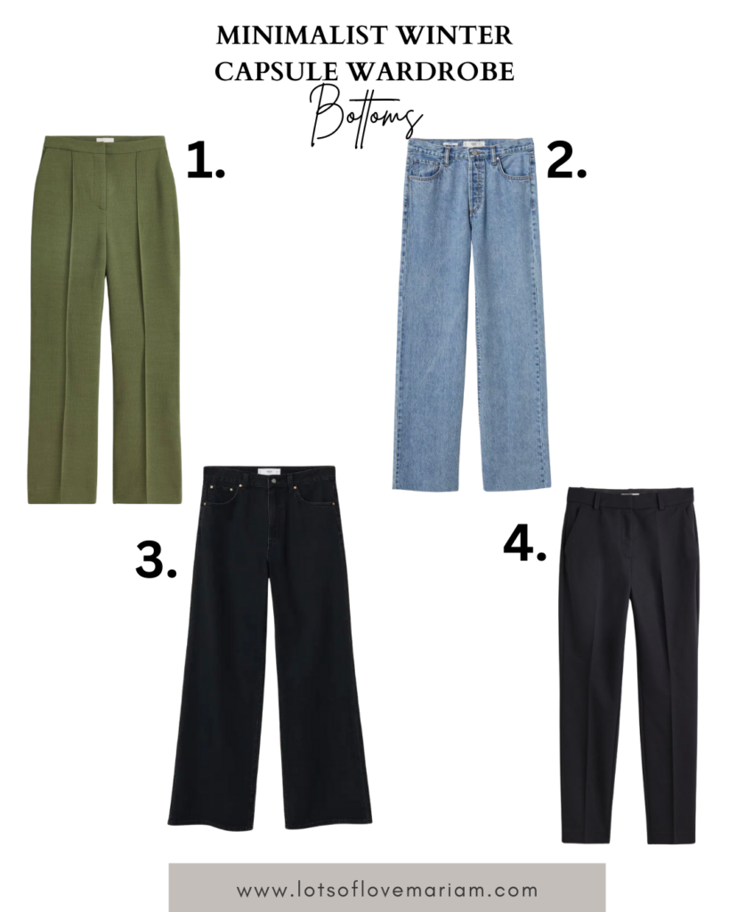 winter capsule wardrobe list