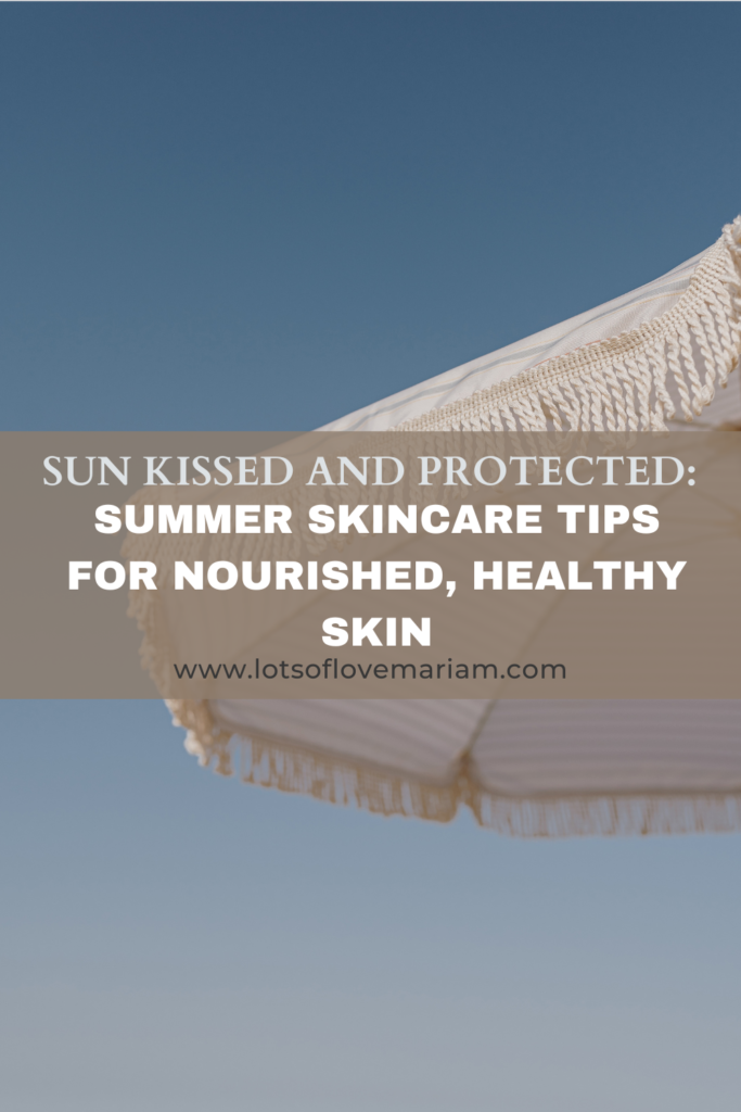 summer skincare aesthetic