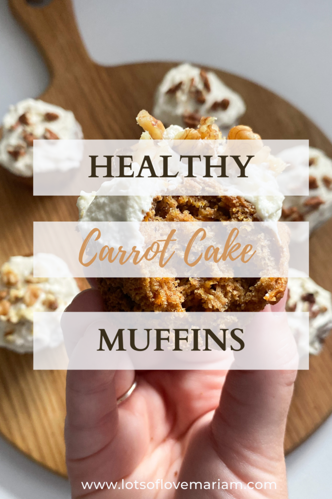 gluten free healthy carrot cake muffins