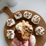 healthy carrot cake muffins