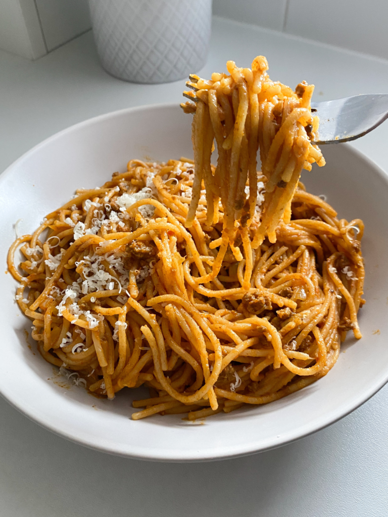 spicy spaghetti bolognese
