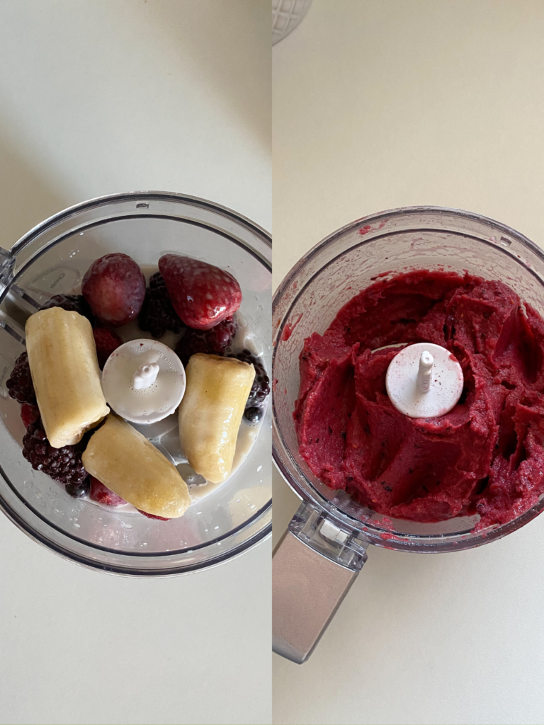 berry banana smoothie bowl