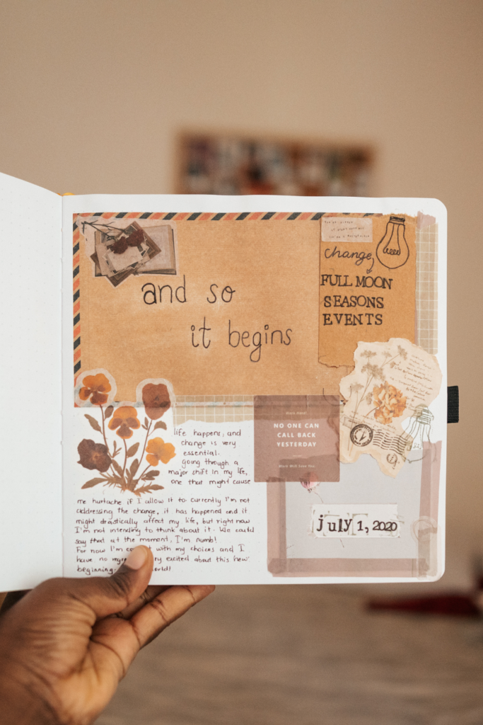Therapeutic journalling