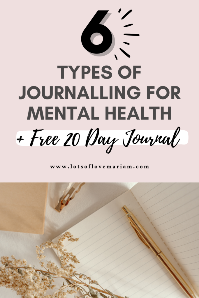journalling for mental health