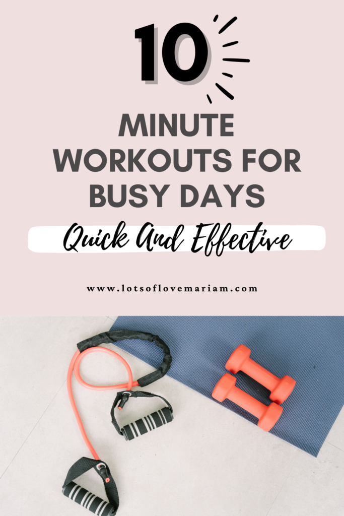 10 minute workouts for women