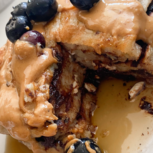 banana cottage cheese pancakes