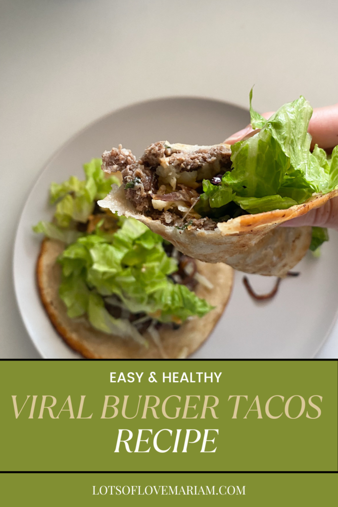 healthy burger tacos