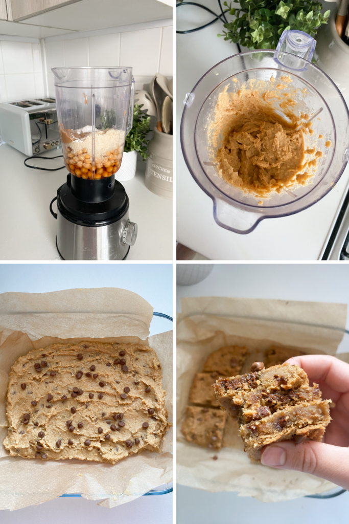 chickpea protein blondies