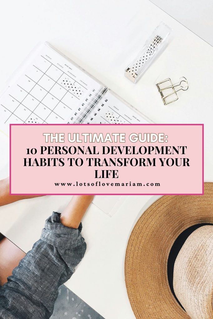 habits for personal development