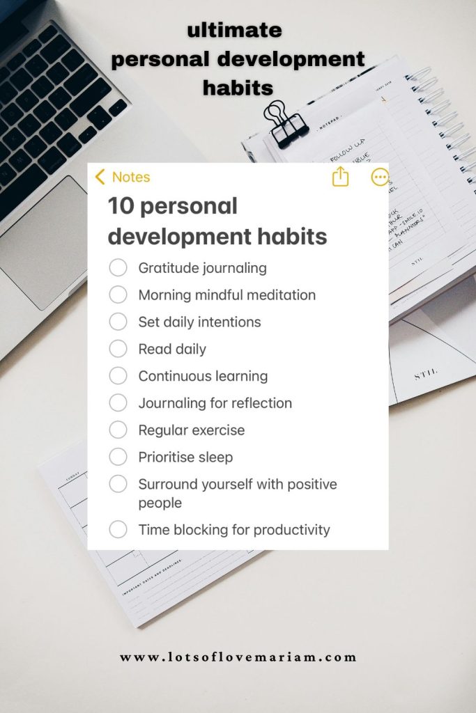 tips for personal growth