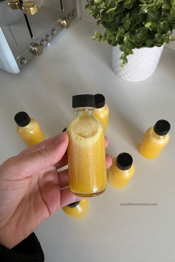 orange ginger turmeric shot recipe
