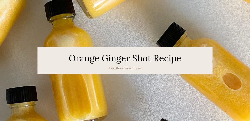 orange ginger shot recipe
