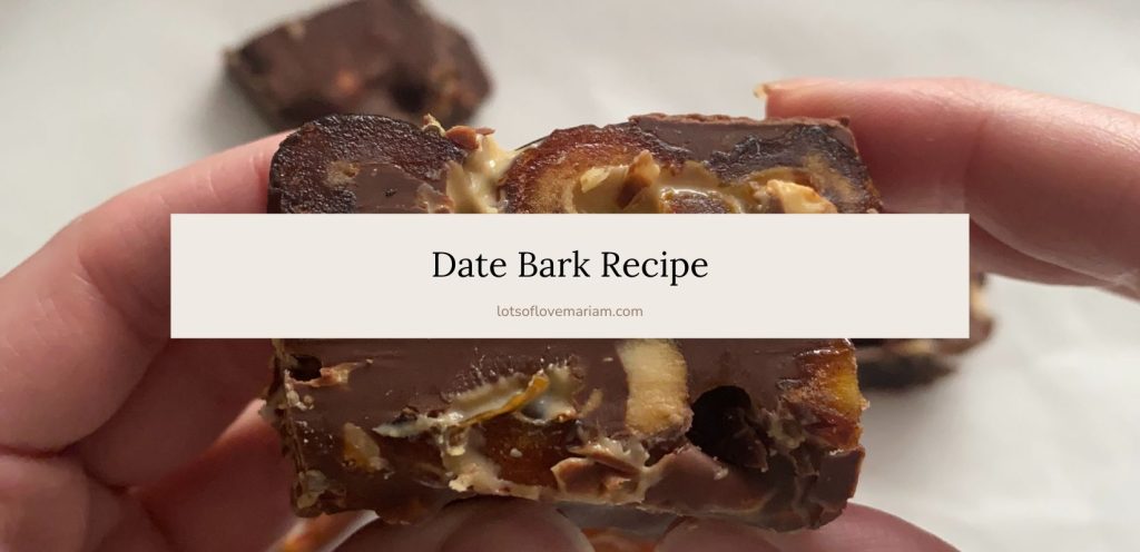 date bark without peanut butter