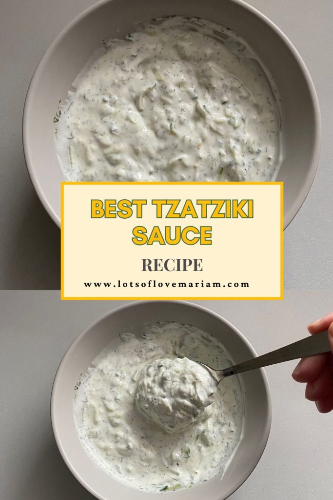 authentic tzatziki sauce recipe