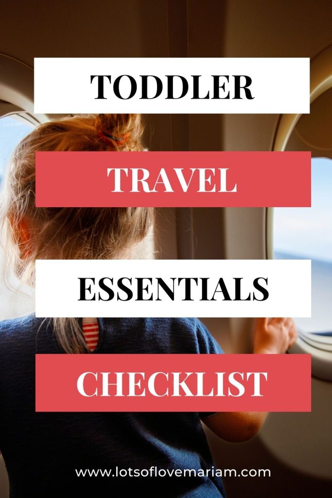 travelling with a toddler on a plane