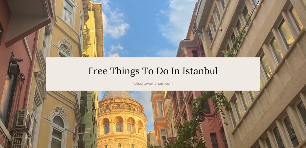 cheap things to do in istanbul