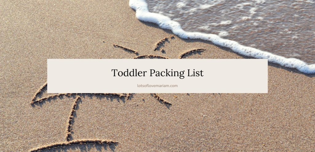 toddler holiday packing list