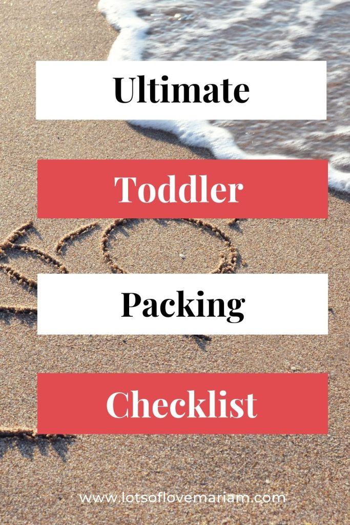 toddler summer packing list