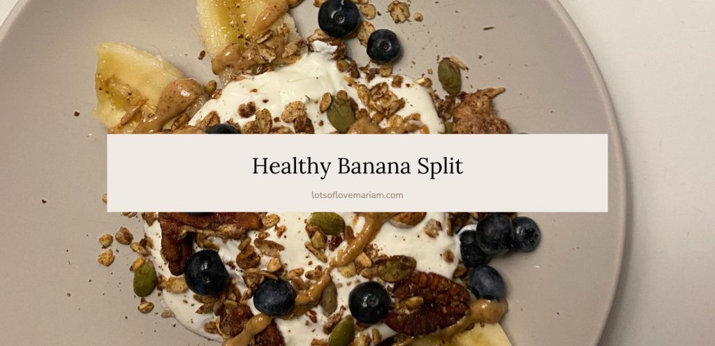 healthy banana split recipe
