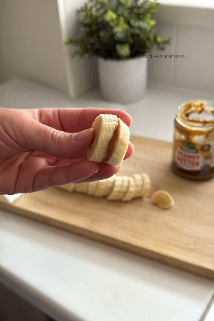 peanut butter and banana bites