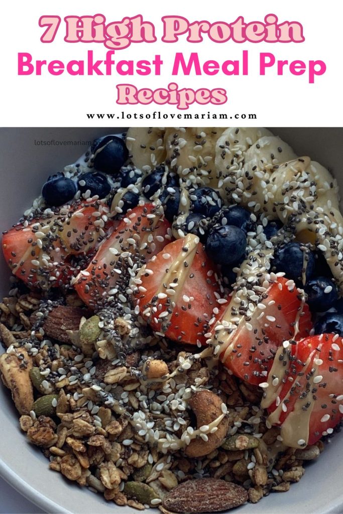 healthy breakfast meal prep ideas for the week
