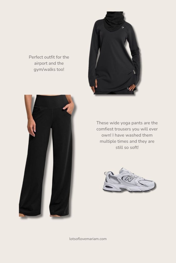 modest travel outfit