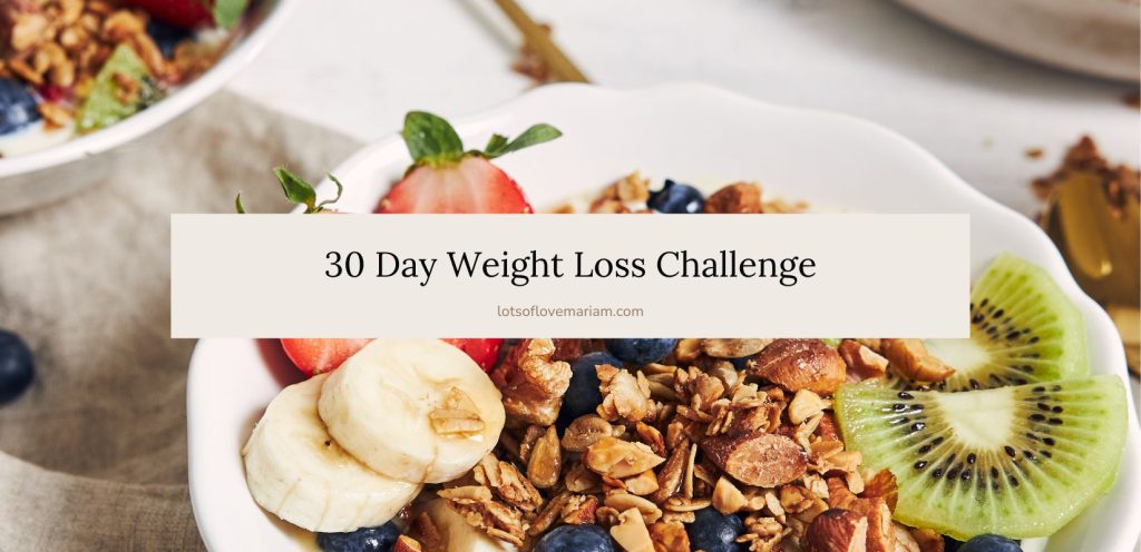 30 day weight loss challenge for beginners