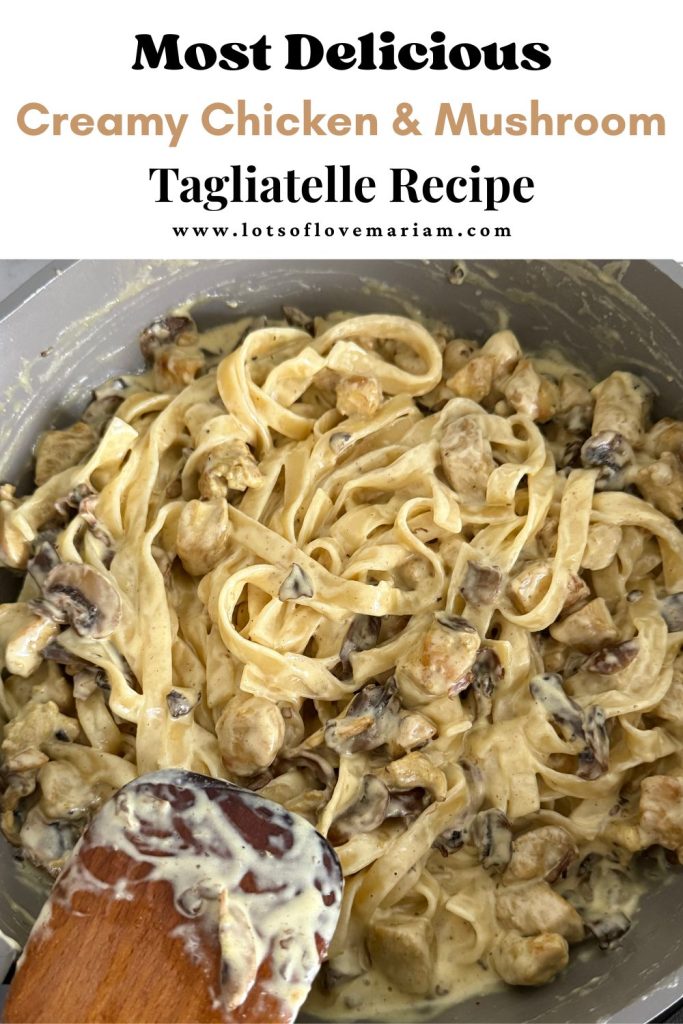 creamy chicken and mushroom pasta
