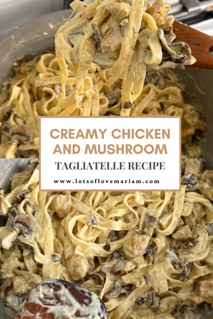 Creamy chicken and mushroom pasta recipe