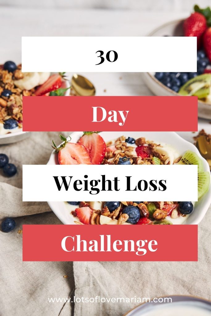 free 30 day weight loss challenge