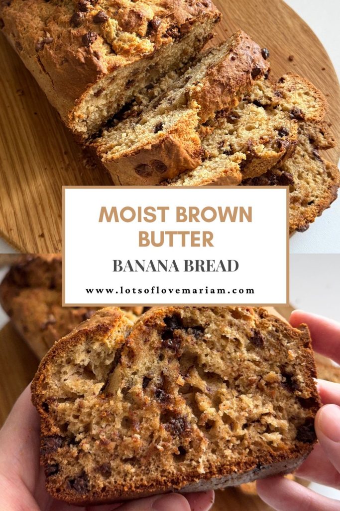 brown butter chocolate chip banana bread