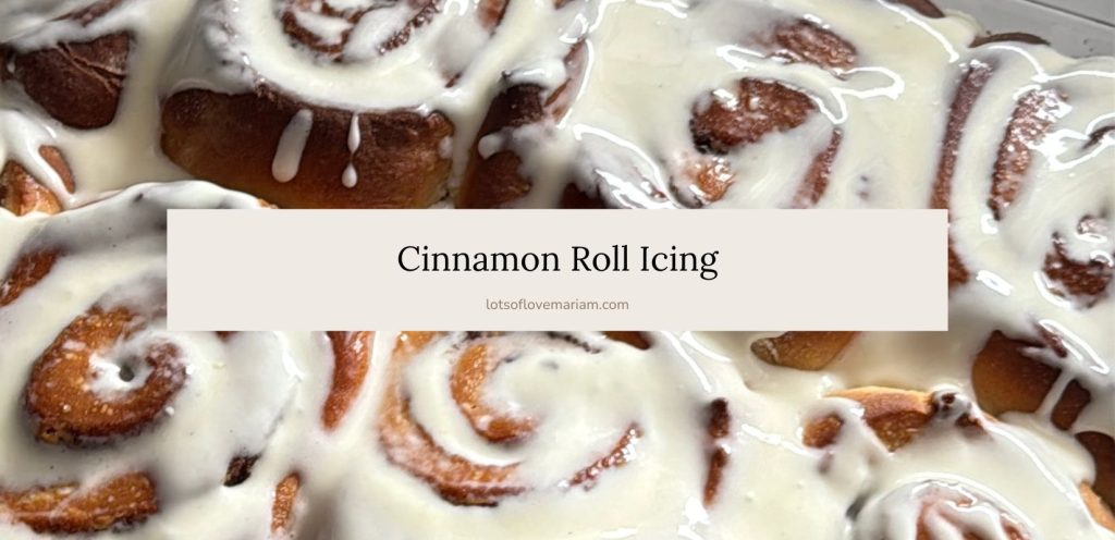 cinnamon roll icing with cream cheese