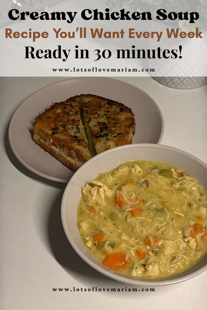 healthy creamy chicken soup