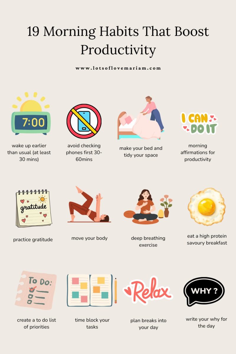 Morning Productivity Habits: 19 Proven Ways To Be More Productive ...