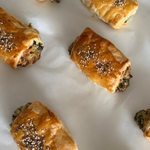 Spinach and Cheese Rolls (Easy Puff Pastry Recipe)