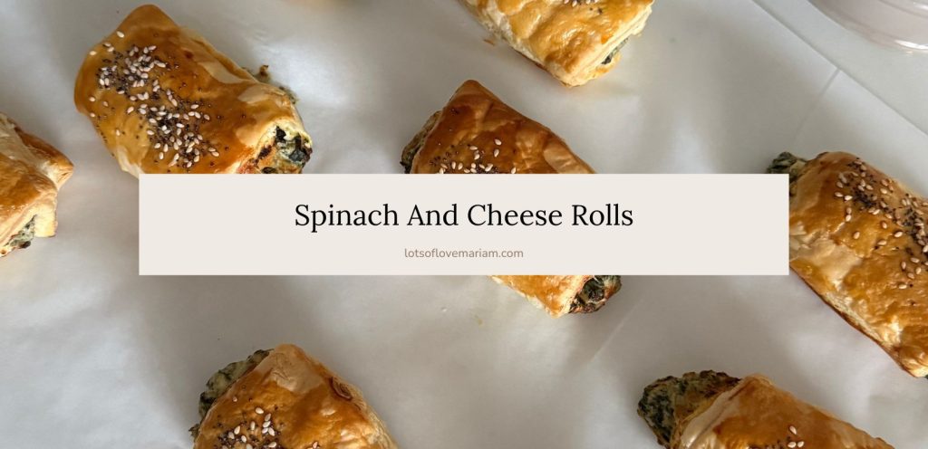 spinach and cheese rolls