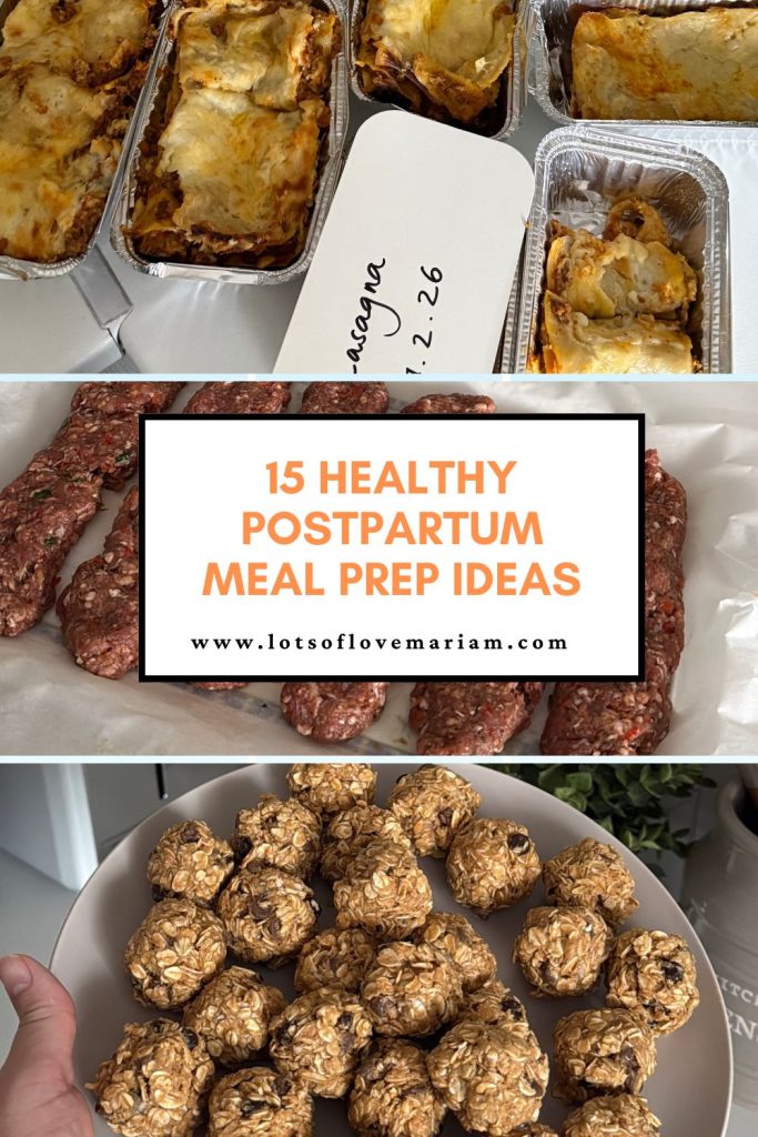 postpartum meal prep healthy postpartum meal prep