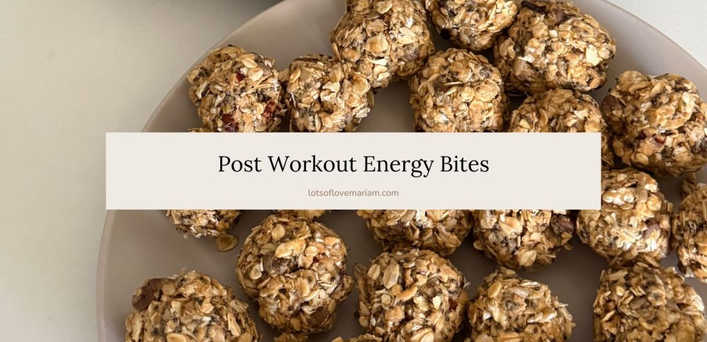 post workout energy bites