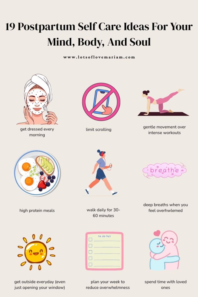postpartum self care postpartum self care checklist