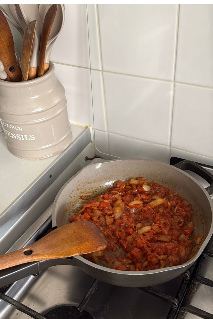shakshuka with minced mear