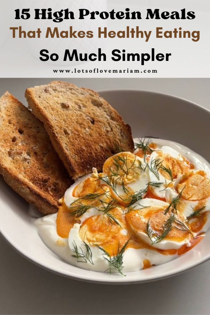 high protein meals for women